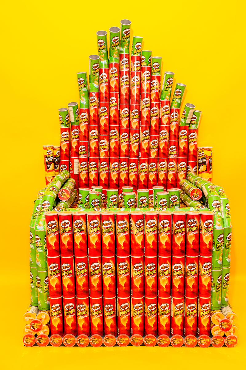 Illustration for article titled Here’s What a Team of Artists Made Out of a Ton of Pringles Cans